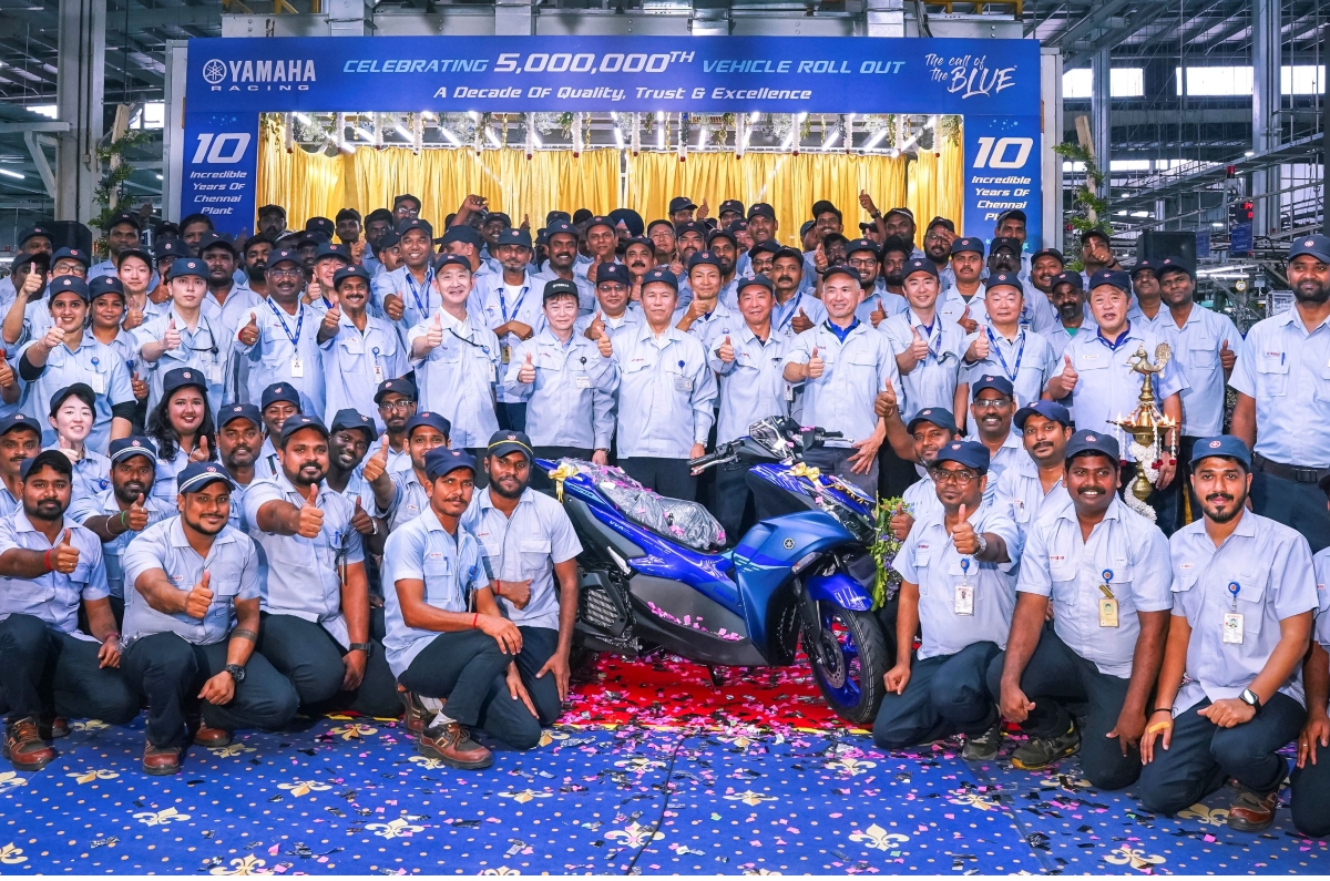 Yamaha Aerox Version S produced at Chennai plant